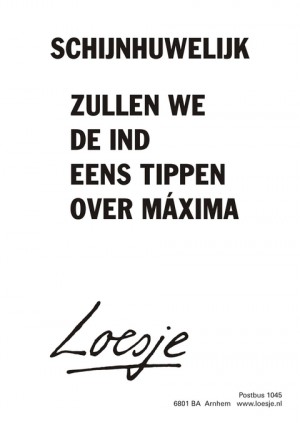 Schijnhuwelijk; zullen we de IND eens tippen over Máxima