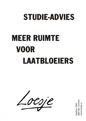 Studie-advies; meer ruimte voor laatbloeiers.