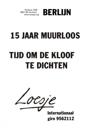 berlijn 15 jaar muurloos tijd om de kloof te dichten