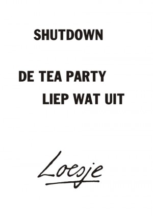 Shutdown/ de Tea Party liep wat uit