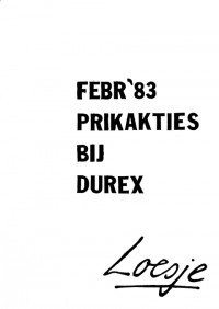 Febr.'83 prikacties bij durex