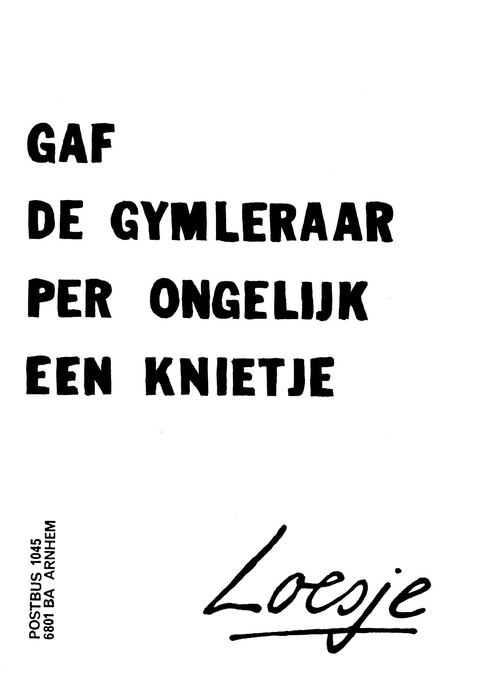 Gaf de gymleraar per ongeluk een knietje