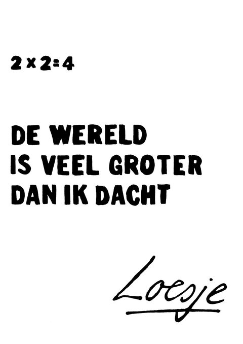 2×2=4 de wereld is groter dan ik dacht