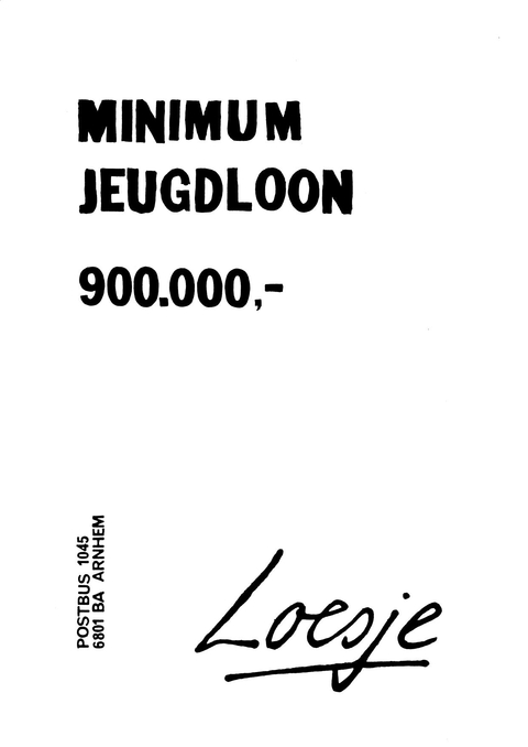 Minimumjeugdloon 900.000-