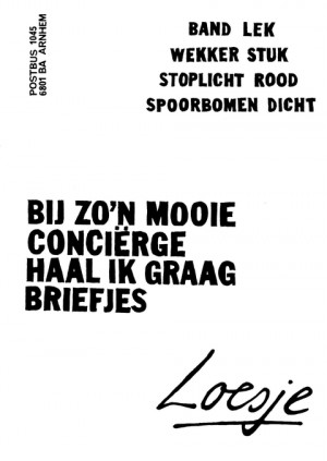 Band lek wekker stuk stoplicht rood spoorbomen dicht bij zo’n mooie concierge haal ik graag briefjes