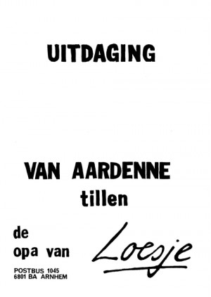 Uitdaging van Ardenne tillen de opa van