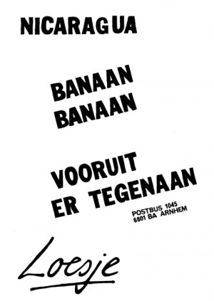 Nicaragua banaan banaan vooruit er tegenaan