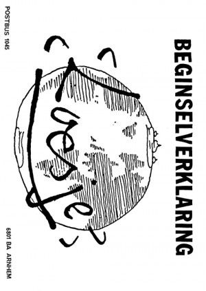 Beginselverklaring [tekening wereld met Loesje er overheen]
