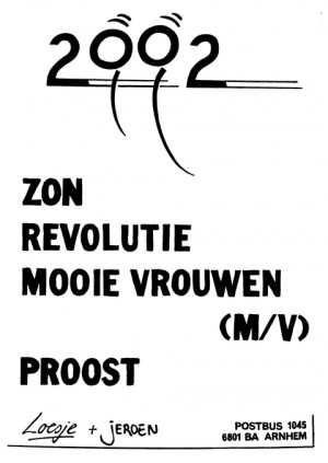 2002 Zon revolutie mooie vrouwen (m/v) proost