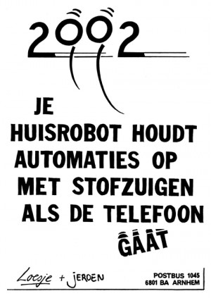 2002 Je huisrobot stopt automatisch als de telefoon gaat