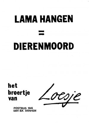 Lama hangen = dierenmoord