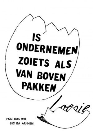 Is ondernemen zoiets als van boven pakken