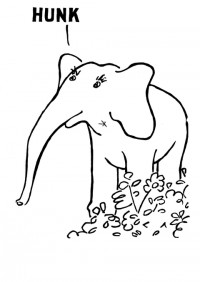 Hunk (tekening van de olifant)