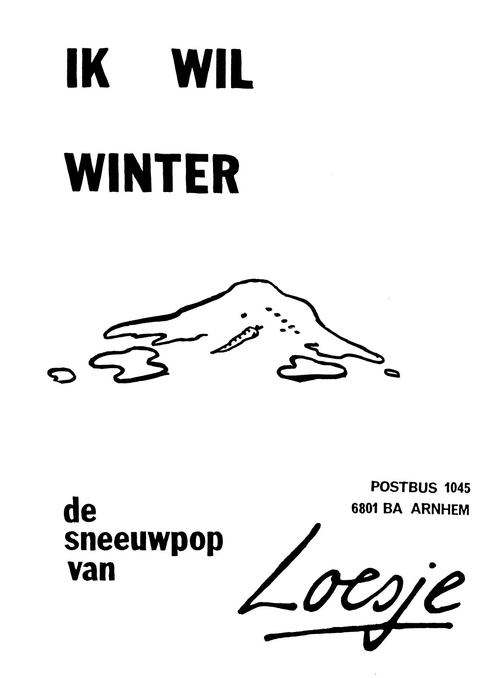 Ik wil winter de sneeuwpop van