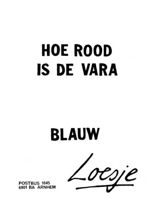 Hoe rood is de Vara blauw