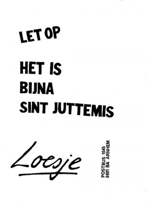 Let op! het is bijna Sint Juttemis