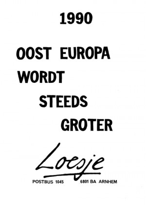 1990 Oost Europa wordt steeds groter