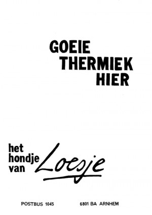 Goeie thermiek hier het hondje van