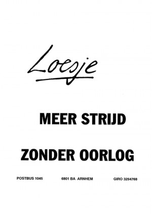 Meer strijd zonder oorlog