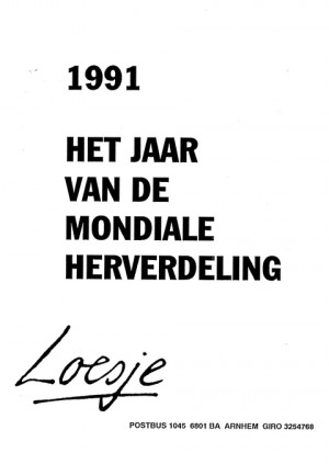 1991 het jaar van de mondiale herverdeling