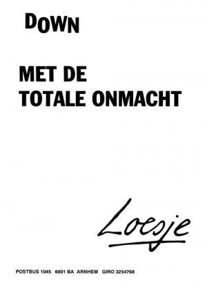 Down met de totale onmacht