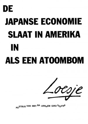 De japanse economie slaat in amerika in als een atoombom