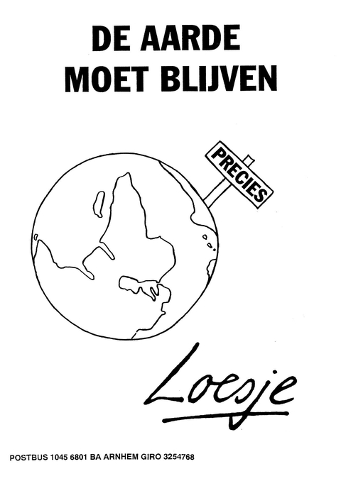 De aarde moet blijven precies