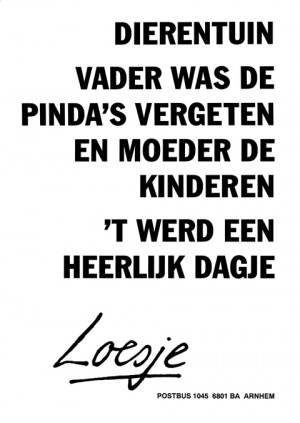 Dierentuin vader was de pinda’s vergeten en moeder de kinderen ‘t werd een heerlijk dagje