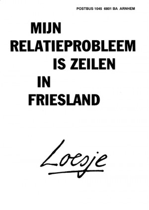 Mijn relatieprobleem is zeilen in friesland