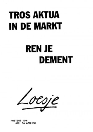 Tros aktua in de markt: Ren je dement