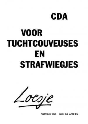CDA voor tuchtcouveuses en strafwiegjes