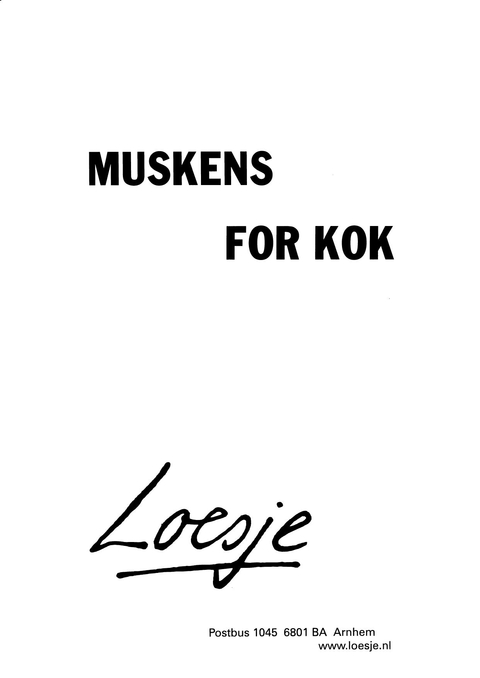 muskens for kok