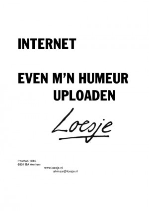 internet even m’n humeur uploaden