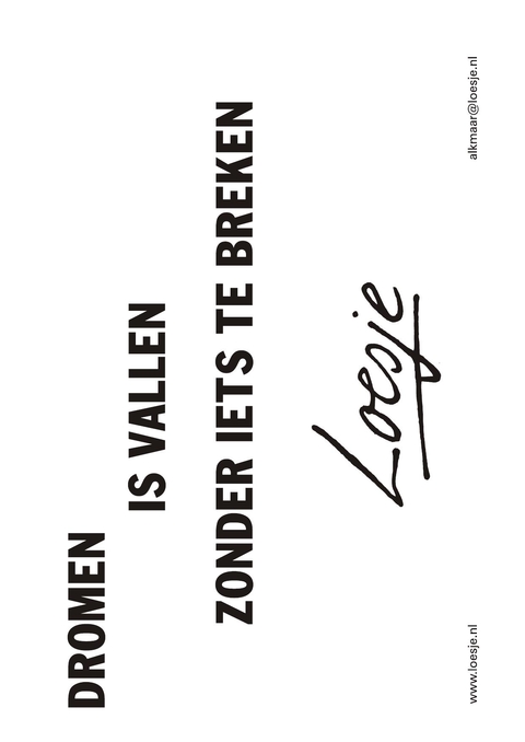 Dromen is vallen zonder iets te breken
