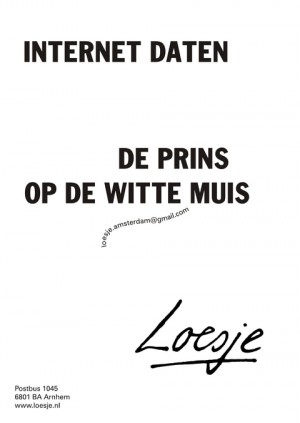 internet daten de prins op de witte muis