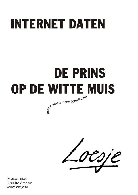 internet daten de prins op de witte muis