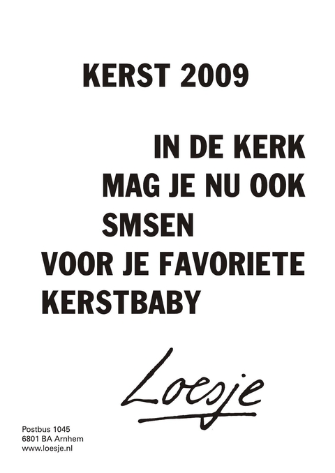 kerst 2009 in de kerk mag je nu ook smsen voor je favoriete kerstbaby