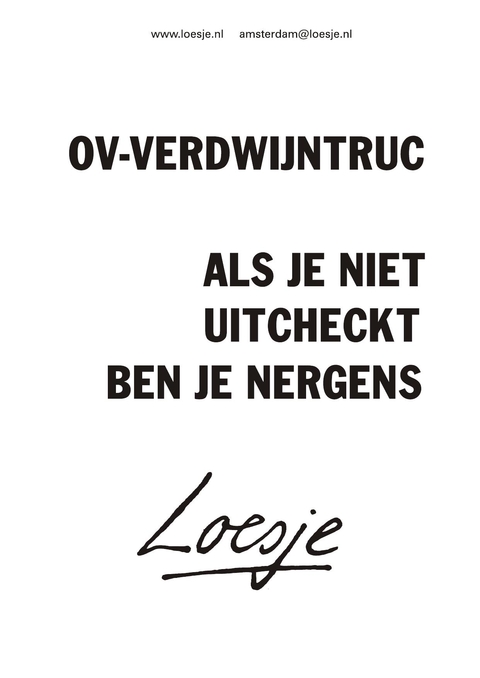 ov-verdwijntruc als je niet uitcheckt ben je nergens