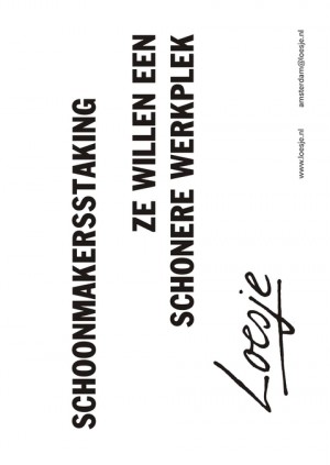 schoonmakersstaking ze willen een schonere werkplek