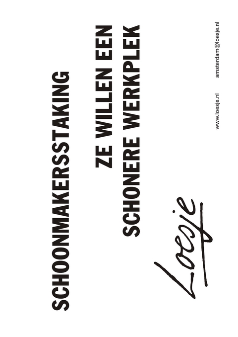 schoonmakersstaking ze willen een schonere werkplek