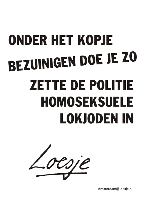 onder het kopje bezuinigen doe je zo zette de politie homoseksuele lokjoden in
