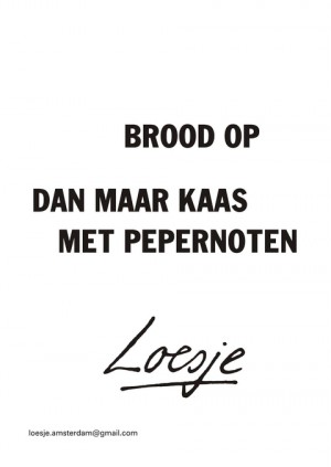 Brood op dan maar kaas met pepernoten
