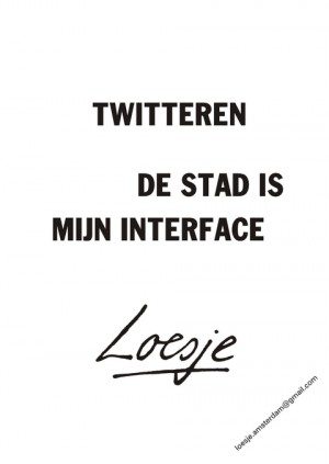 Twitter de stad is mijn interface
