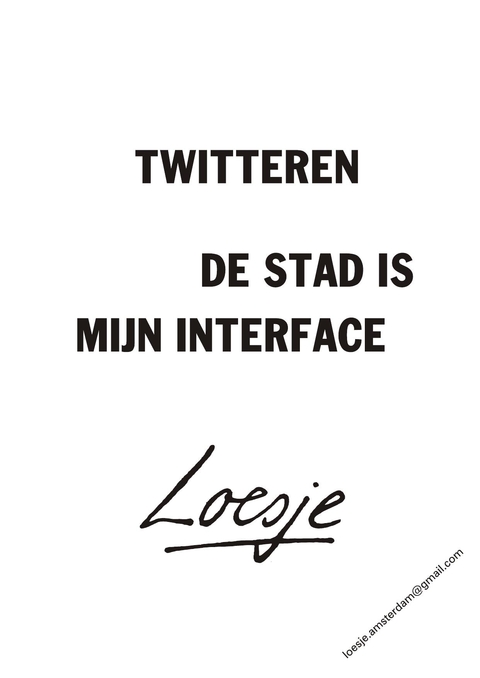 Twitter de stad is mijn interface
