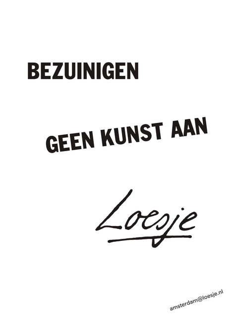 bezuinigen geen kunst aan