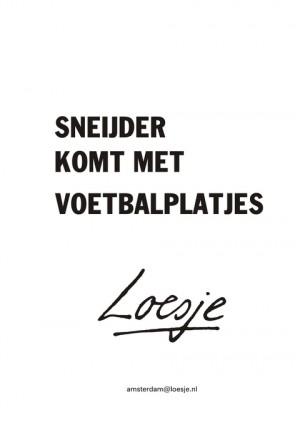 Sneijder komt met voetbalplatjes