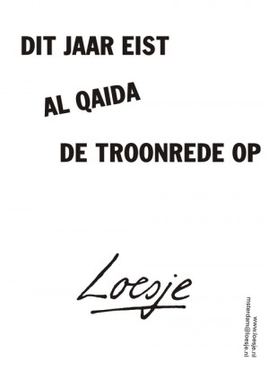 dit jaar eist al qaida de troonrede op