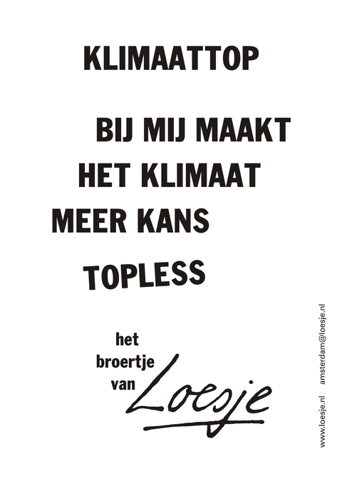 klimaattop bij mij maakt het klimaat meer kans topless