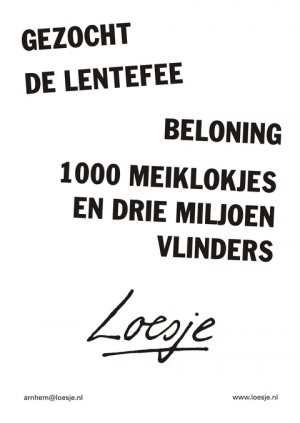 gezocht de lentefee beloning 1000 meiklokjes en drie miljoen vlinders