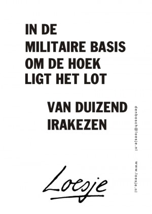 in de militaire basis om de hoek ligt het lot van duizend irakezen